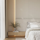 As Seen in Luxury Villas  Custom Upholstered Wall Panels  Door‑Wall‑Cabinet Integrated