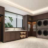 Bespoke Specialty Built‑Ins  Islands, Entry & Wine Cabinets  One‑Piece Feature Wall Cabinetry