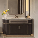 Bespoke Bathroom Vanity  Moisture‑Resistant  Optional Stone Countertop & Mirror Cabinet