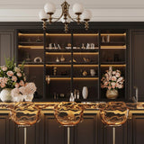 Bespoke Specialty Built‑Ins  Islands, Entry & Wine Cabinets  One‑Piece Feature Wall Cabinetry